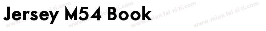 Jersey M54 Book字体转换